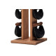 Гантелі з підставкою NOHrD SwingBel Tower 2-8 Kg Set Oxbridge Cherry Leather