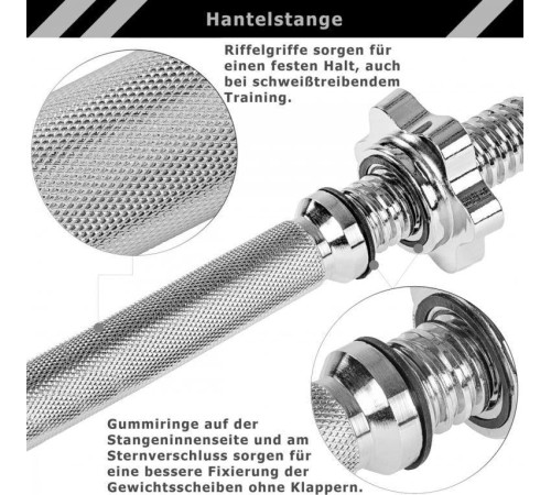 Гантелі розбірні чавунні Movit M81037 2 x 25 кг