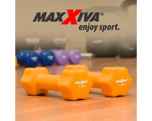 Гантелі Maxxiva D84989 неопренові 2 x 1,5 кг