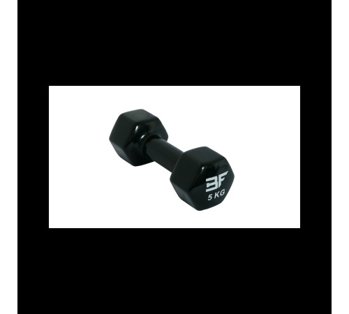 Гантель вінілова 5 кг Bauerfitness AC-1406 Гантель вінілова 5 кг Bauerfitness AC-1406