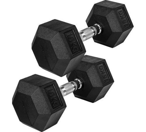 Гантелі шестигранні Movit 2 x 15 кг