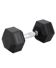 Гантель шестигранна HMS HEX PRO BLACK, 14 кг