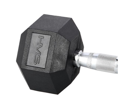 Гантель шестигранна HMS HEX PRO BLACK, 14 кг