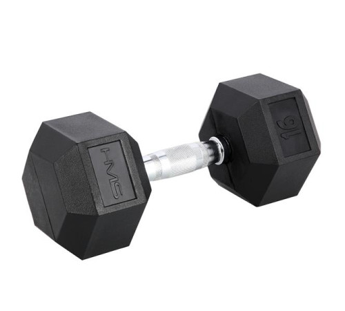 Гантель HMS HEX PRO BLACK 16 кг Гантель HMS HEX PRO BLACK 16 кг