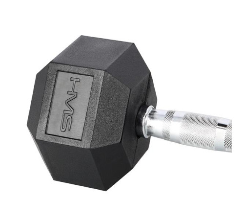 Гантель HMS HEX PRO BLACK 16 кг Гантель HMS HEX PRO BLACK 16 кг
