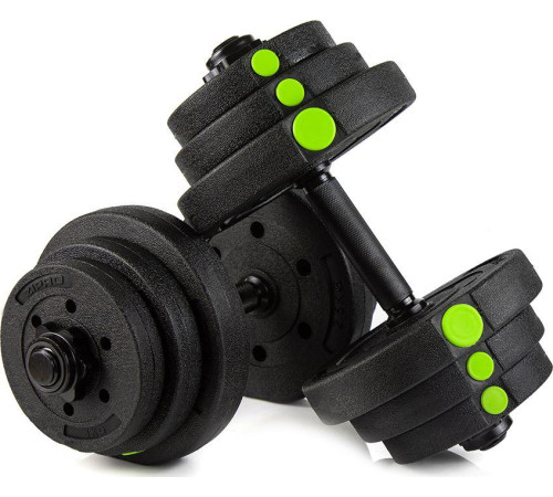 Гантелі розбірні бітумні Zipro 2 х 10 кг