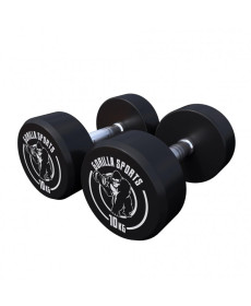 Гантелі прогумовані Gorilla Sports 100278-00008-0109 2 x 10 кг