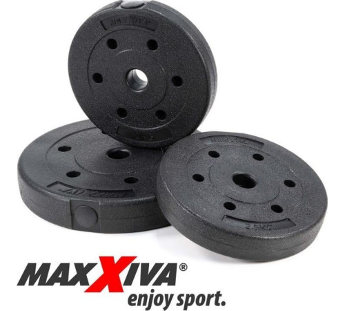 Гантелі Maxxiva D81562 бітумні 2 x 20 кг Гантелі Maxxiva D81562 бітумні 2 x 20 кг