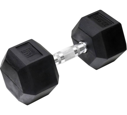 Orange Gym Гантель Orange Gym Hexagonal, 22,5 кг, чорна Orange Gym Гантель Orange Gym Hexagonal, 22,5 кг, чорна
