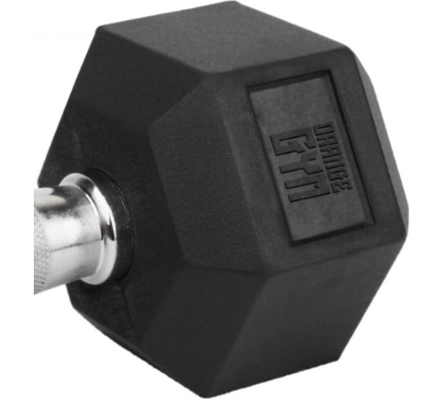 Orange Gym Гантель Orange Gym Hexagonal, 22,5 кг, чорна Orange Gym Гантель Orange Gym Hexagonal, 22,5 кг, чорна