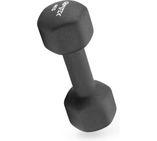 Гантелі неопренові Gymtek Hex 2 х 4 кг, чорний