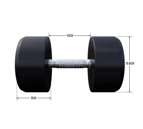 Гантелі прогумовані Gorilla Sports 2 x 30 кг