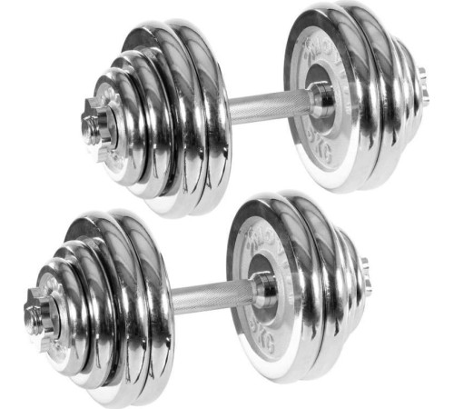 Гантелі Movit M32893 хром 2 x 30 кг Гантелі Movit M32893 хром 2 x 30 кг