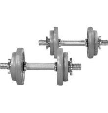 Гантелі чавунні Gorilla Sports 2 x 13,5 кг, сірі
