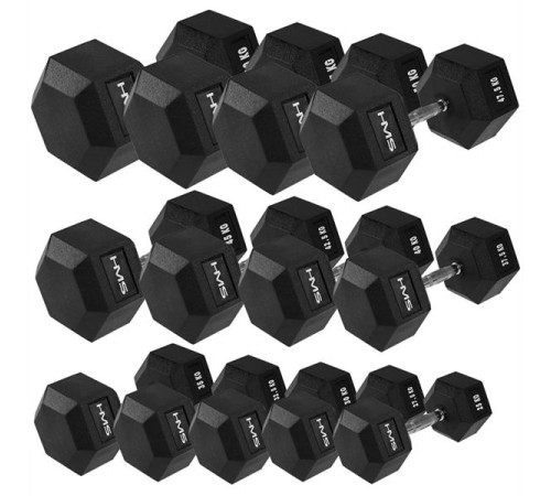Гантель HMS HEX PRO 20 кг Гантель HMS HEX PRO 20 кг