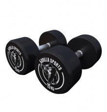 Гантелі прогумовані Gorilla Sports 2 x 15 кг