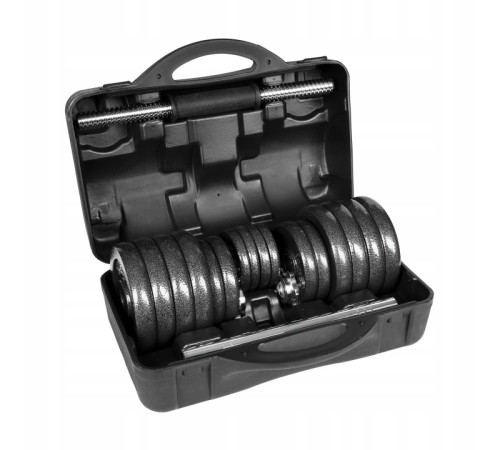 Гантелі розбірні у кейсі Rebel Active RBA-2327-30 2 x 15 кг