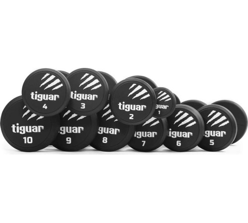 Гантелі поргумовані Tiguar TI-WH0002 2 х 1-10 кг