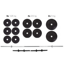 Штанга + Гантелі Набір 38 кг (Гриф 160 см)