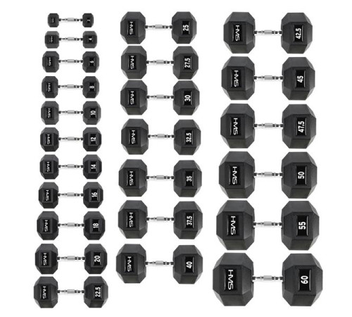 Гантель HMS HEX PRO 32,5 кг Гантель HMS HEX PRO 32,5 кг