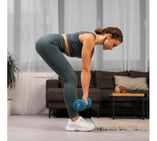 Гантелі неопренові Hop-Sport HS-V080DR 2 x 8 кг блакитний