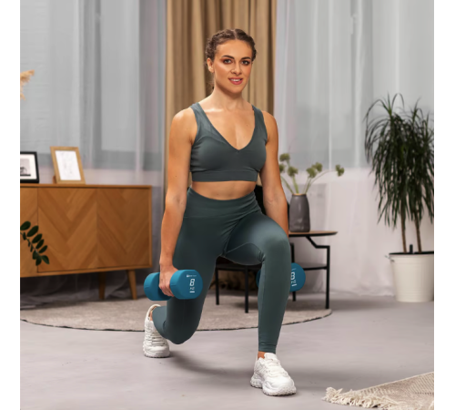 Гантелі неопренові Hop-Sport HS-V080DR 2 x 8 кг блакитний