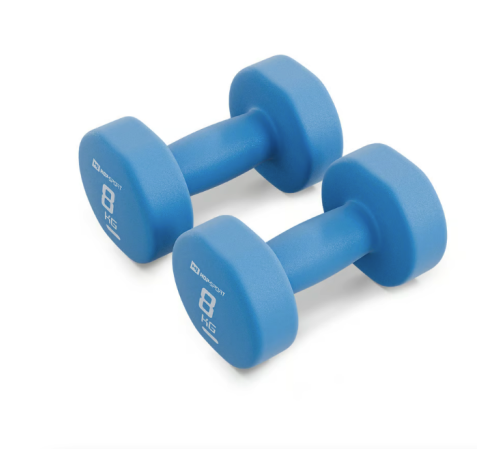 Гантелі неопренові Hop-Sport HS-V080DR 2 x 8 кг блакитний