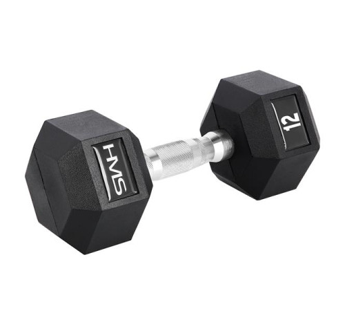 Гантель шестигранна HMS HEX PRO, 12 кг Гантель шестигранна HMS HEX PRO, 12 кг