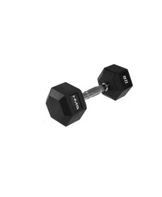 Гантеля HEX PRO HMS - 12 кг/чорна 