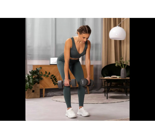 Гантелі неопренові Hop-Sport HS-V100DR 2 x 10 кг сірий