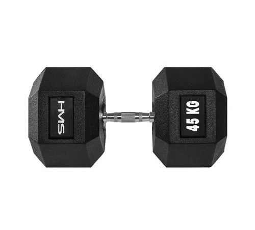 Гантель HMS HEX PRO 45 кг Гантель HMS HEX PRO 45 кг