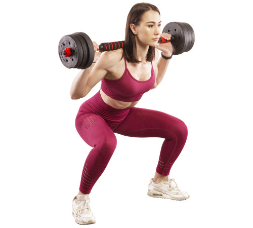 Гантелі розбірні HMS SGP20 зі з'єднувачем для штанги 20 кг