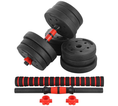 Гантелі розбірні HMS SGP20 зі з'єднувачем для штанги 20 кг