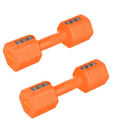 Гантелі шестигранні розбірні HMS HL03 2 x 2,5 кг, оранжеві
