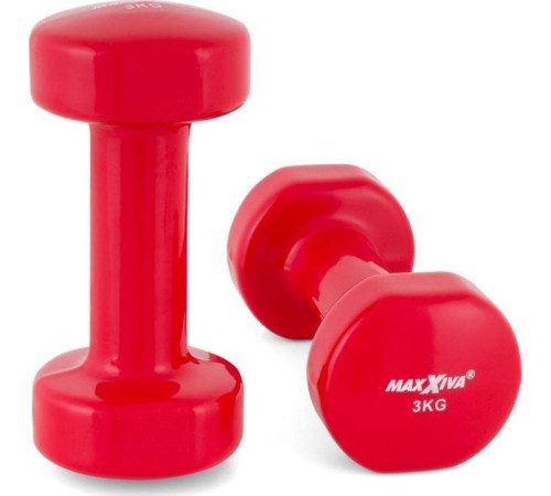 Гантелі Maxxiva D85016 вінілові 2 x 3 кг Гантелі Maxxiva D85016 вінілові 2 x 3 кг