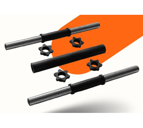 Гантелі розбірні RN Sport зі з'єднувачем для штанги 2 х 21 кг