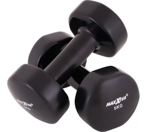Гантелі Maxxiva D84992 вінілові 2 x 5 кг Гантелі Maxxiva D84992 вінілові 2 x 5 кг