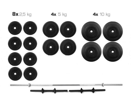 Штанга + Гантелі Набір 90 кг WCG