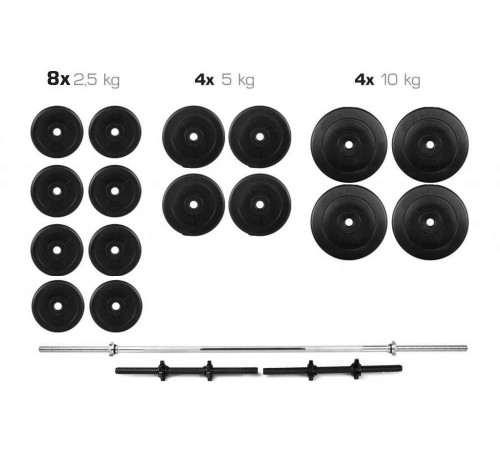 Штанга + Гантелі Набір 90 кг WCG