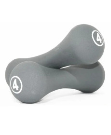 Гантелі неопренові пари Neoprene 2 х 4кг, сірі