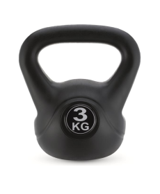 Гиря вінілова Gymtek 3 кг чорний