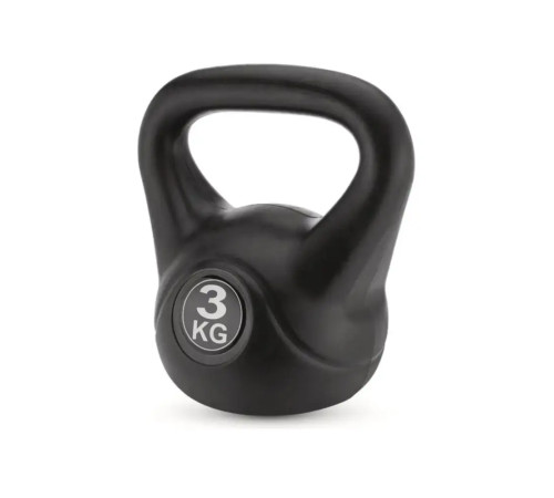 Гиря вінілова Gymtek 3 кг чорний Гиря вінілова Gymtek 3 кг чорний