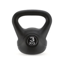 Гиря вінілова Gymtek 3 кг чорний