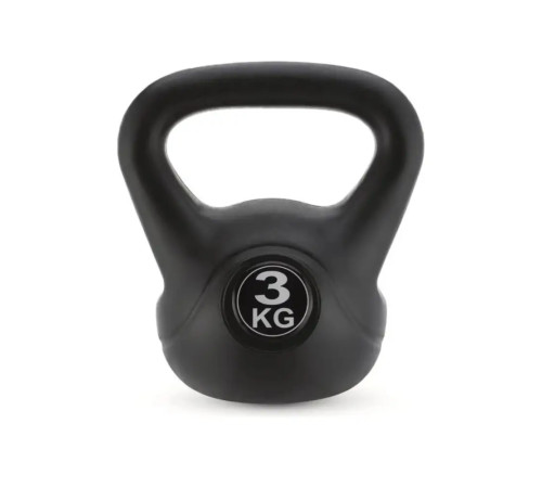Гиря вінілова Gymtek 3 кг чорний Гиря вінілова Gymtek 3 кг чорний