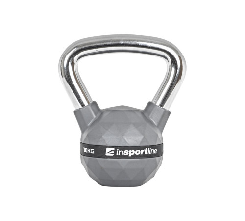 Гиря з гумовим покриттям inSPORTline Kettlebell PU 10 кг