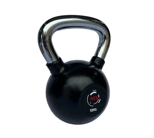Гиря прогумована з хромованою ручкою WCG 12 кг