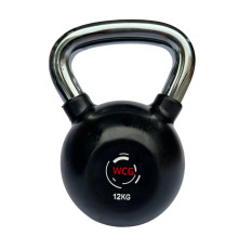 Гиря прогумована з хромованою ручкою WCG 12 кг