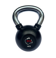 Гиря прогумована з хромованою ручкою WCG 14 кг