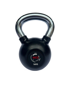 Гиря прогумована з хромованою ручкою WCG 14 кг