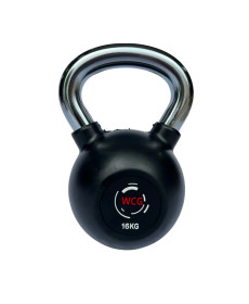 Гиря прогумована з хромованою ручкою WCG 16 кг